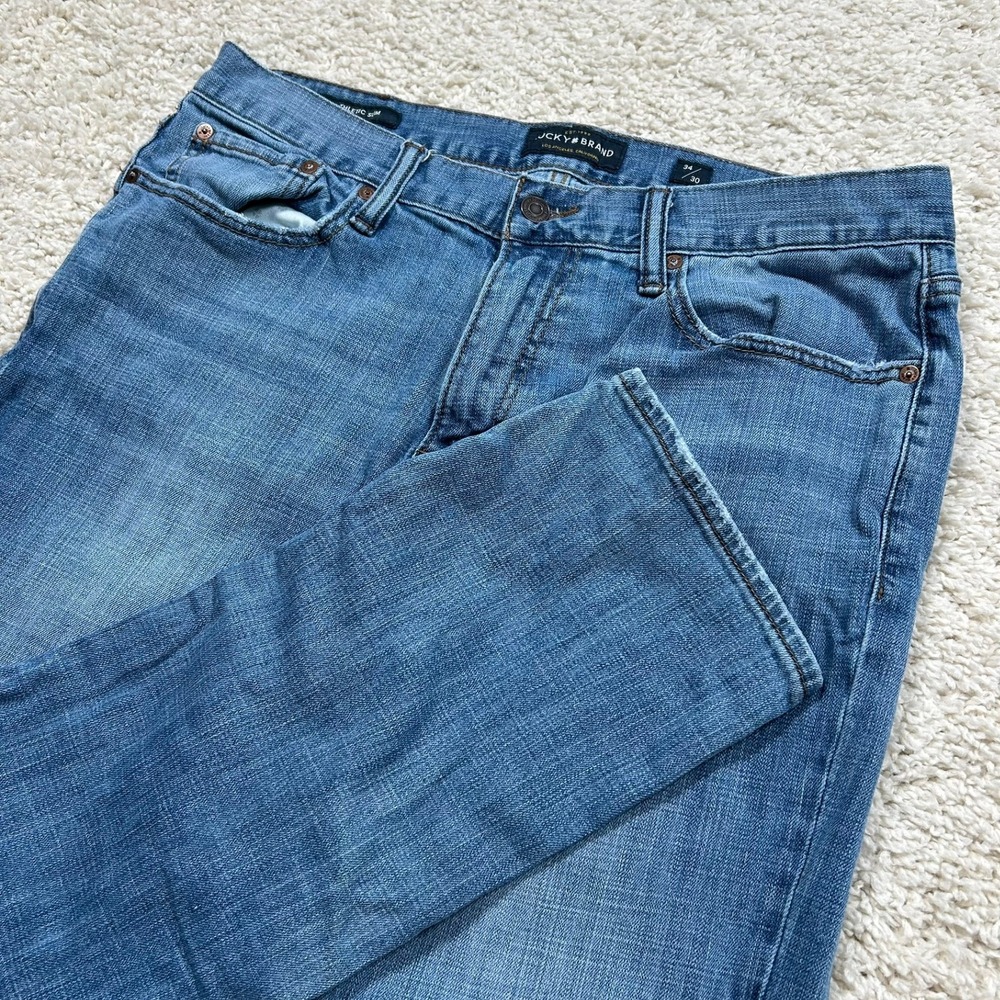 Lucky Brand Jeans 34x30 (Fits 34X29) Blue 410 Athletic Slim Fit Denim Stretch